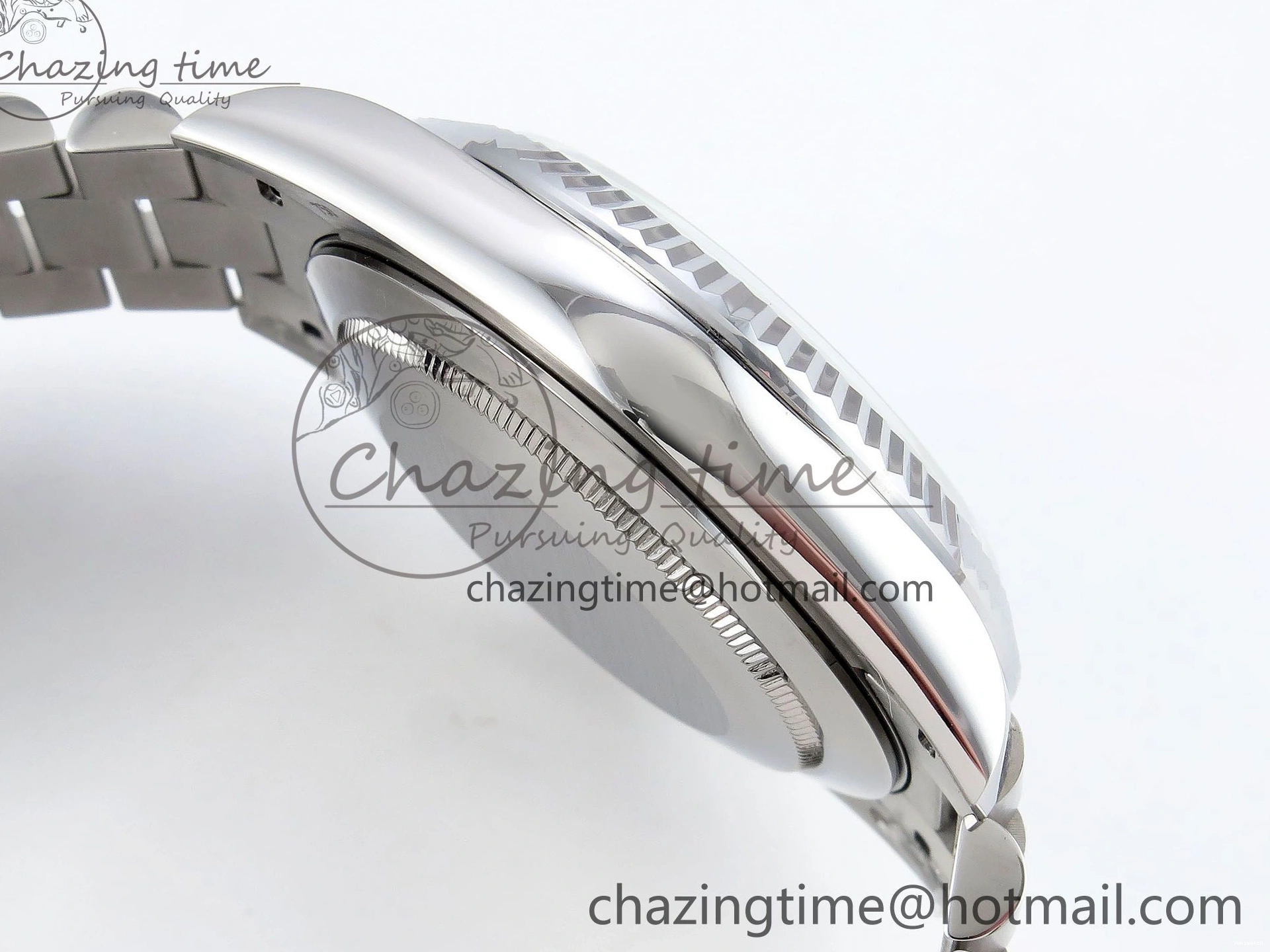 Stick Steel SS 40 Dial (Gain V3 Light JDF Weight) President Green DayDate on VR3255 904L Bracelet 0401